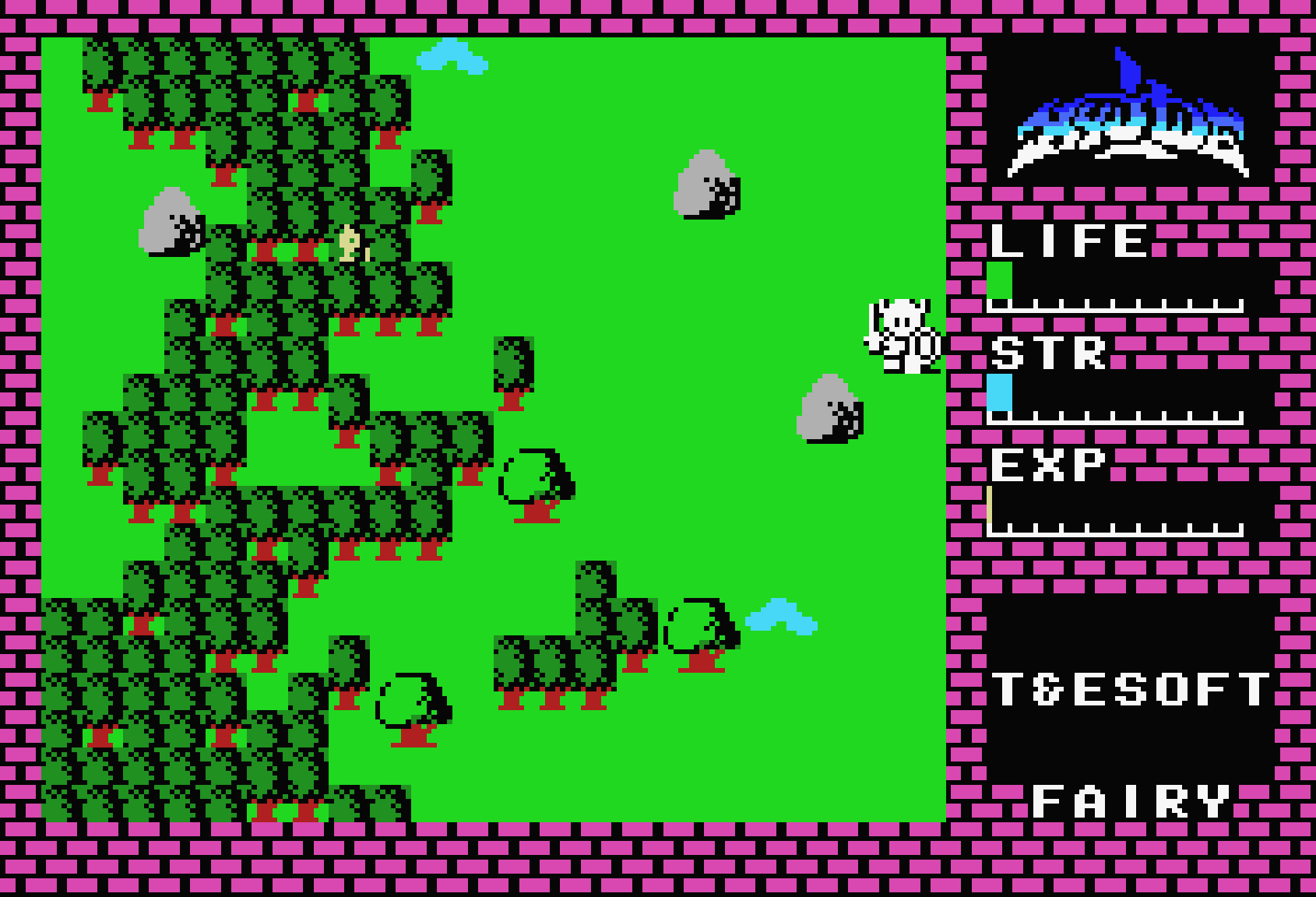 ハイドライド for MSX (C)1985 T&E SOFT