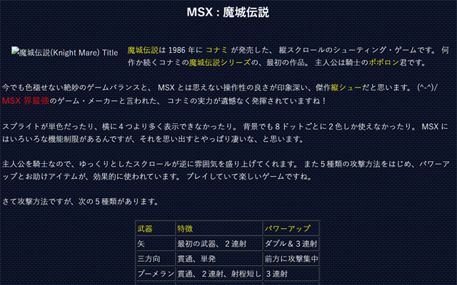 ゲーム大好き！ : MSX
