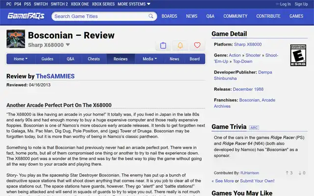 GameFAQs 2013-04-16
