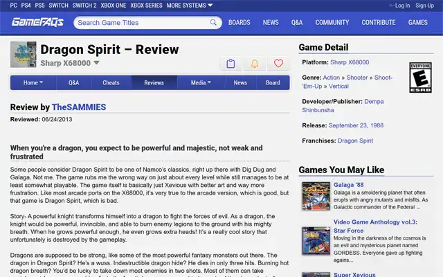 GameFAQs 2013-06-24