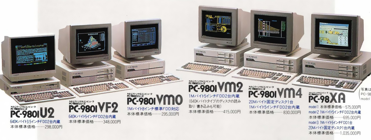 ぽっぷるメイル for NEC PC-9801VM/UV以降 (C)1991,1992 日本ファルコム