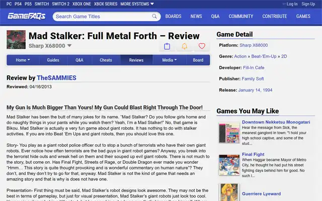 GameFAQs 2013-04-16