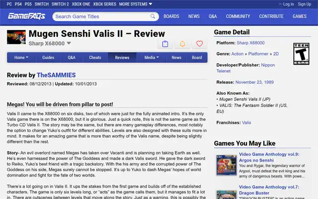 GameFAQs 2013-08-12