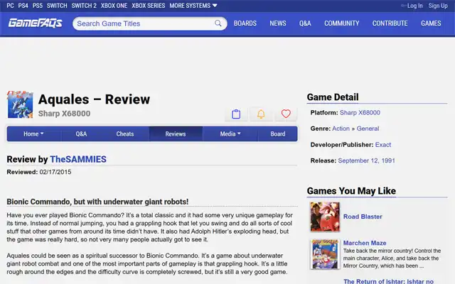 GameFAQs 2015-02-17